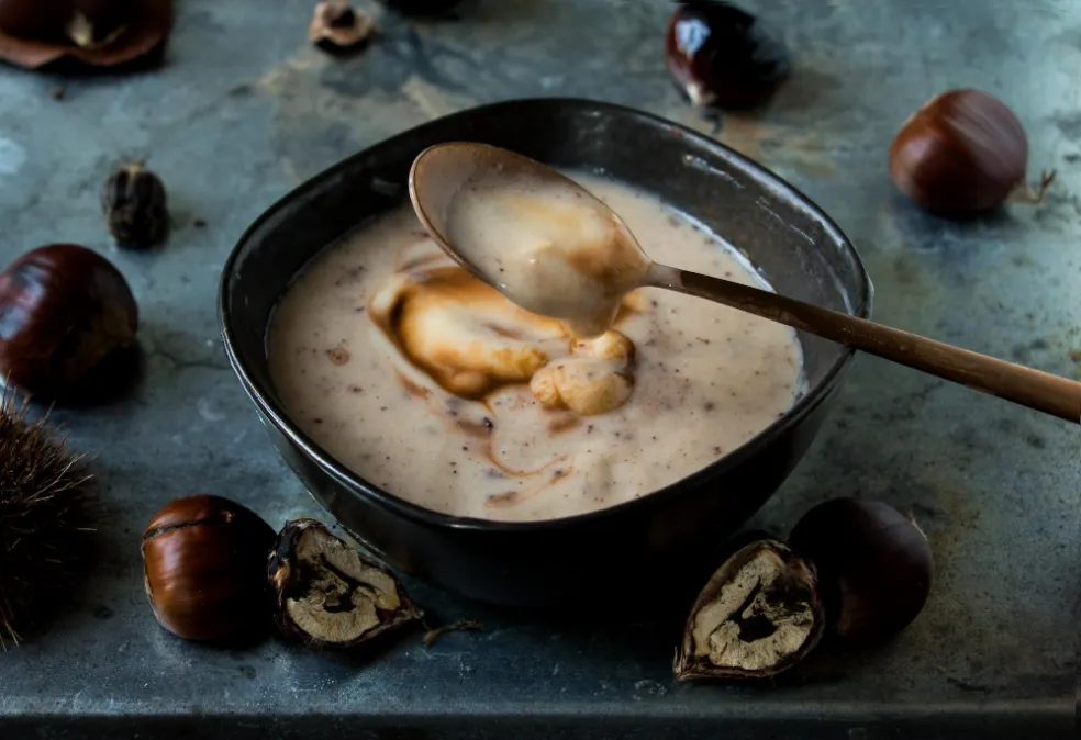 gaštanové pyré recept