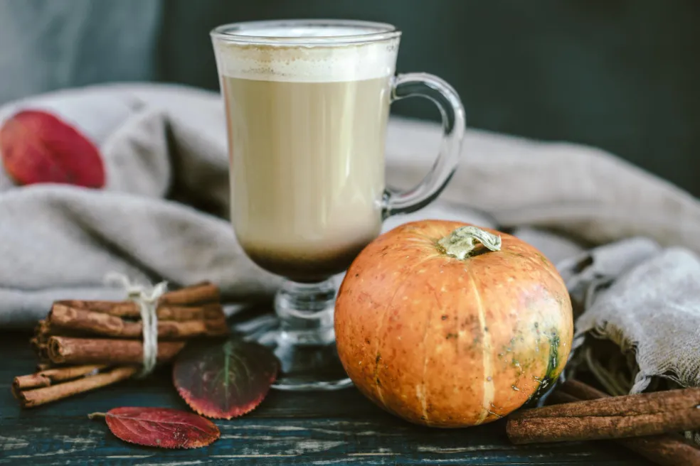 tekvicové latte recept