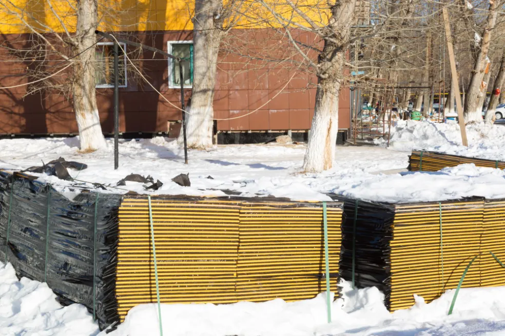 chladné mesiace a stavebné práce