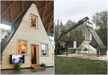 Inšpirácia na bývanie – čo poviete na takúto rýchlu montáž domu?