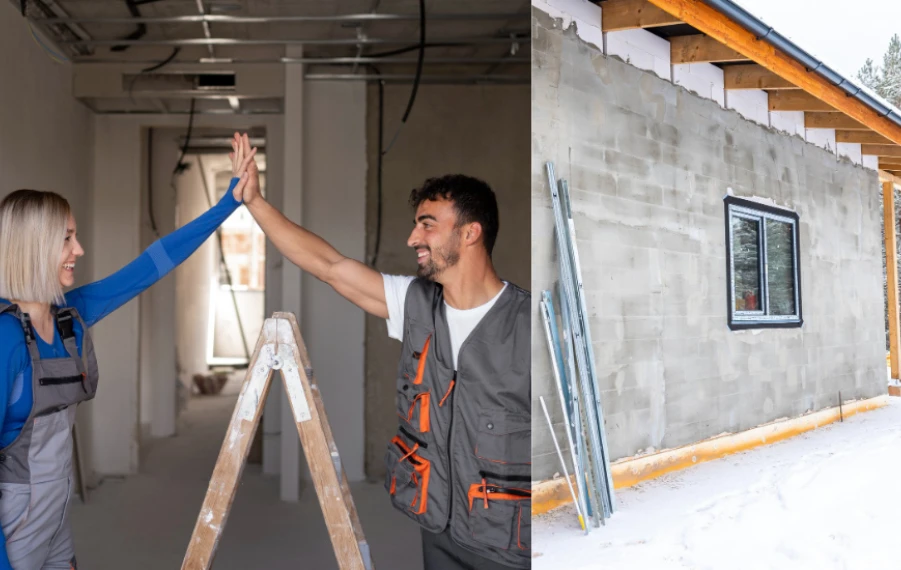 zimná rekonštrukcia domu