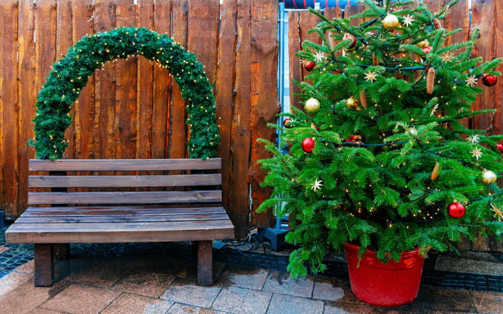 vianočná výzdoba exteriéru