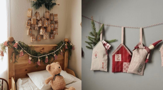 DIY adventný kalendár z prírodných materiálov – bez plastu, s láskou