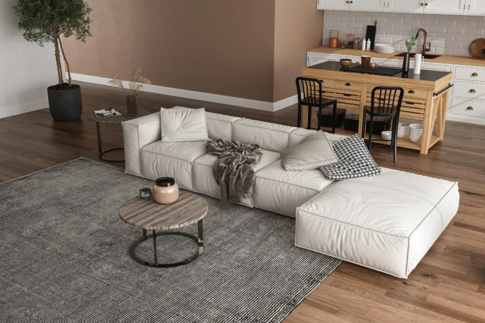 husté koberce pohlcujúce hluk