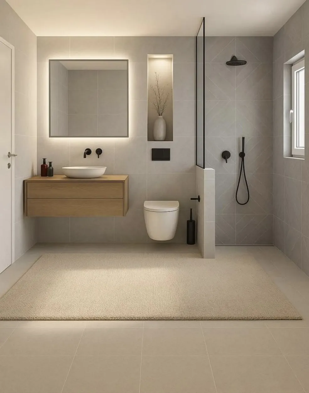 minimalistická kúpeľňa