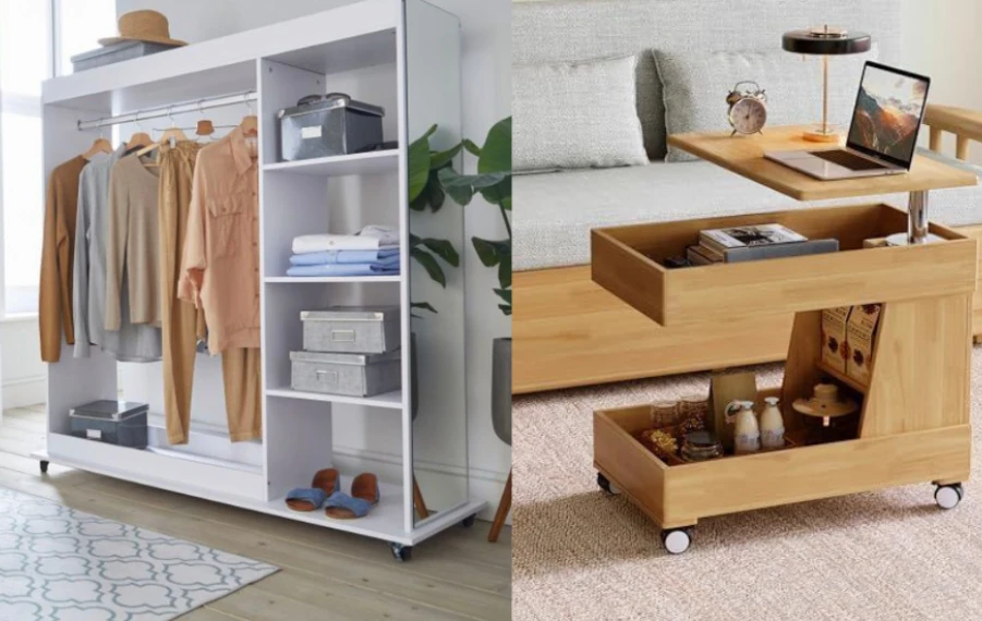 nábytok na kolieskach