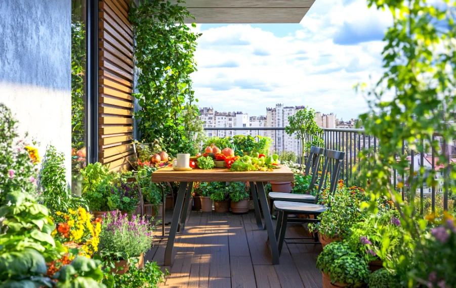 jedlá záhrada v meste